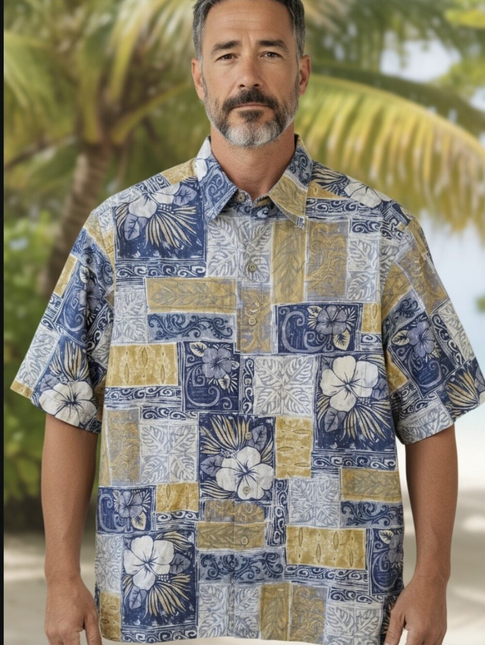 Reyn Spooner Hawaiian Traditionals Aloha Floral Tropical Shirt Size L